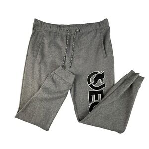 Ecko Unltd Mens 3XL Gray Fleece Jogger Sweatpants Vertical Logo Graphic Pockets